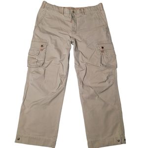 Eddie Bauer EB20 Ripstop Heritage Cargo Pants Tan SZ 38x32
